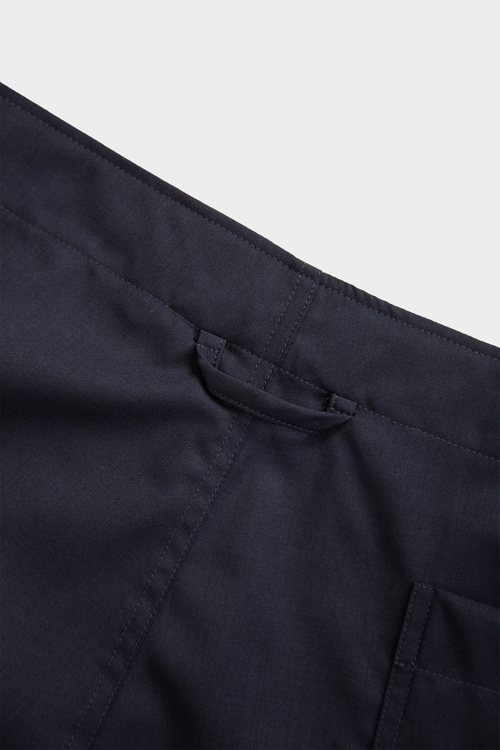 Bermuda baggy in frescolana blu navy