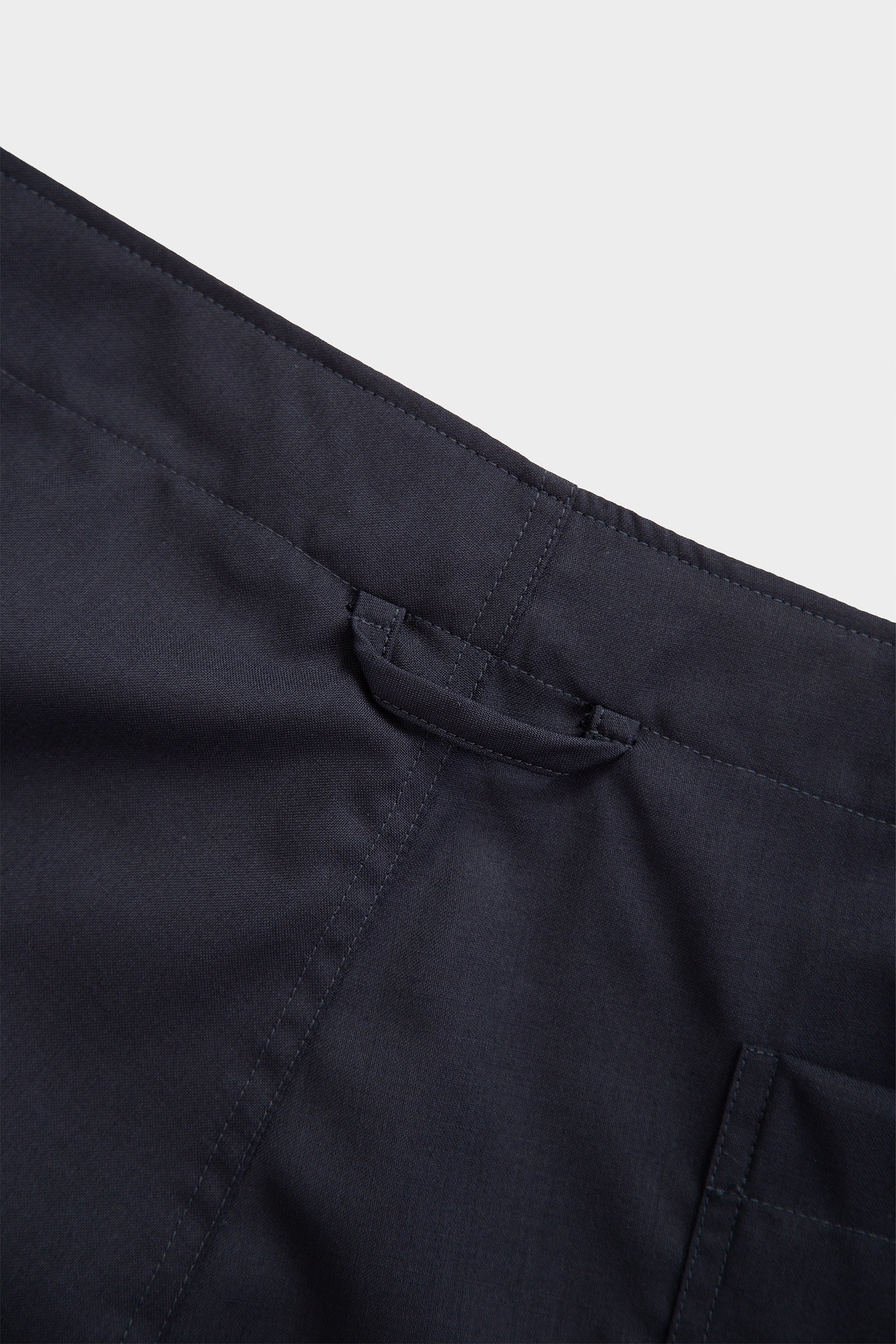 Bermuda baggy in frescolana blu navy