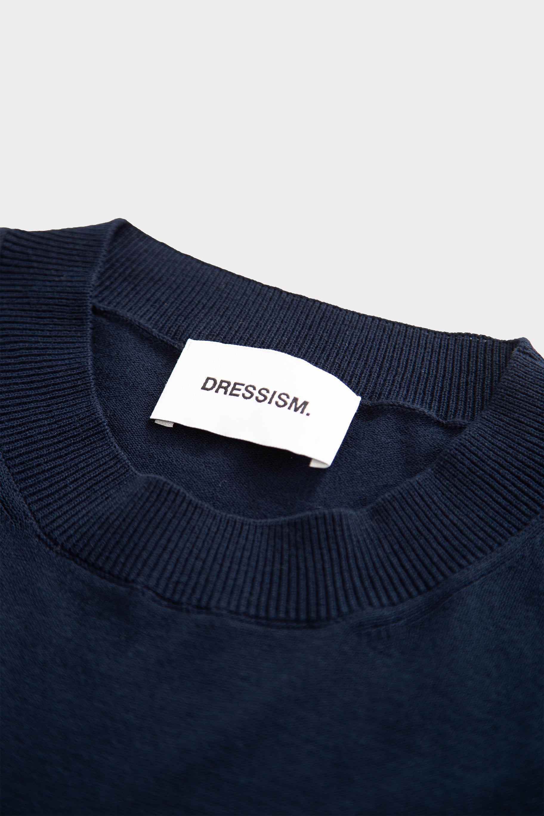 T-shirt blu navy in maglia