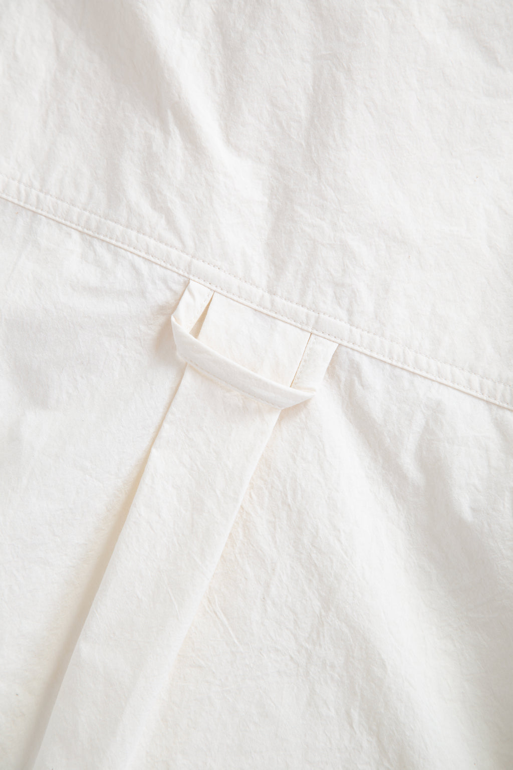 CHEST CUT OVERSHIRT-Panna