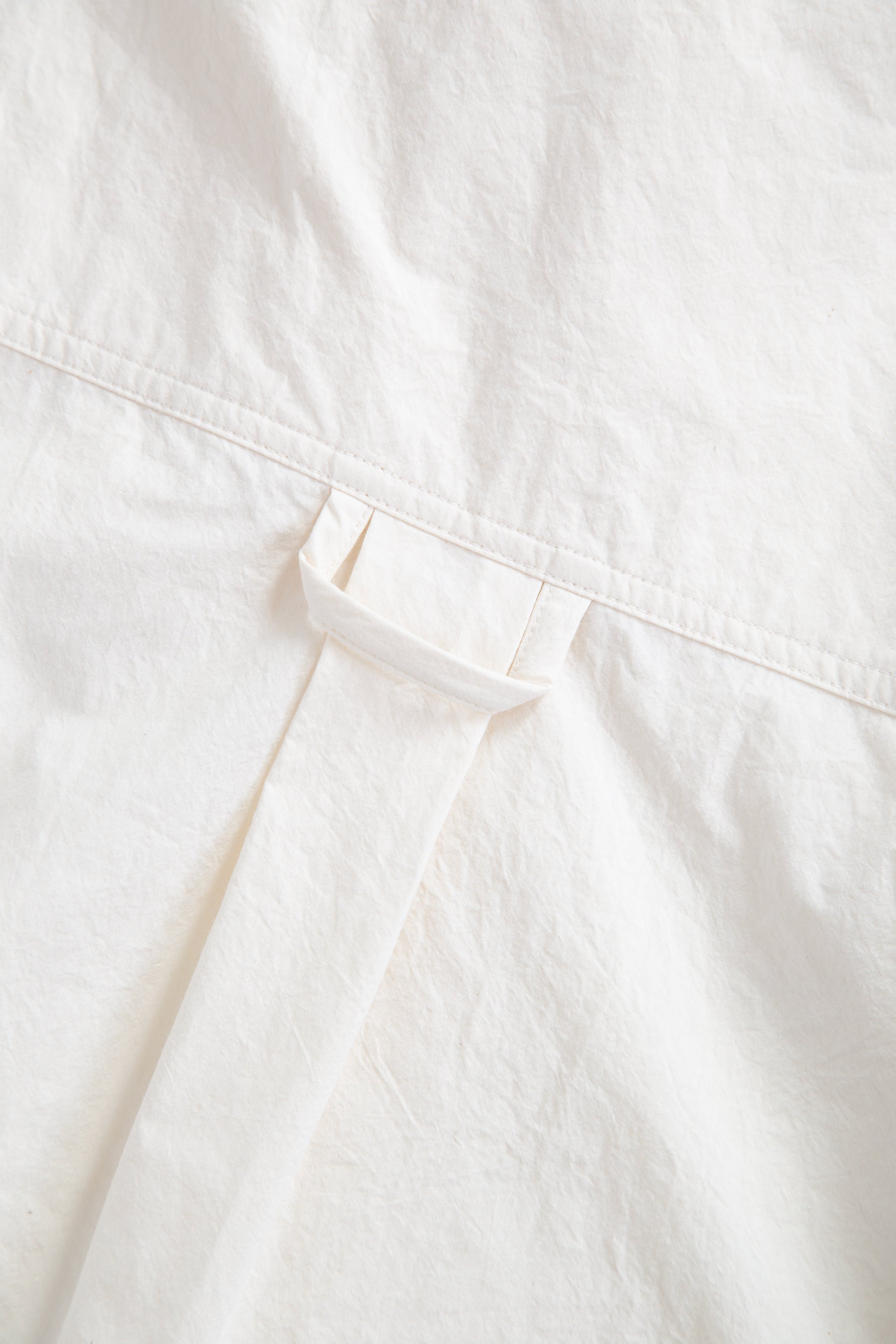 CHEST CUT OVERSHIRT-Panna
