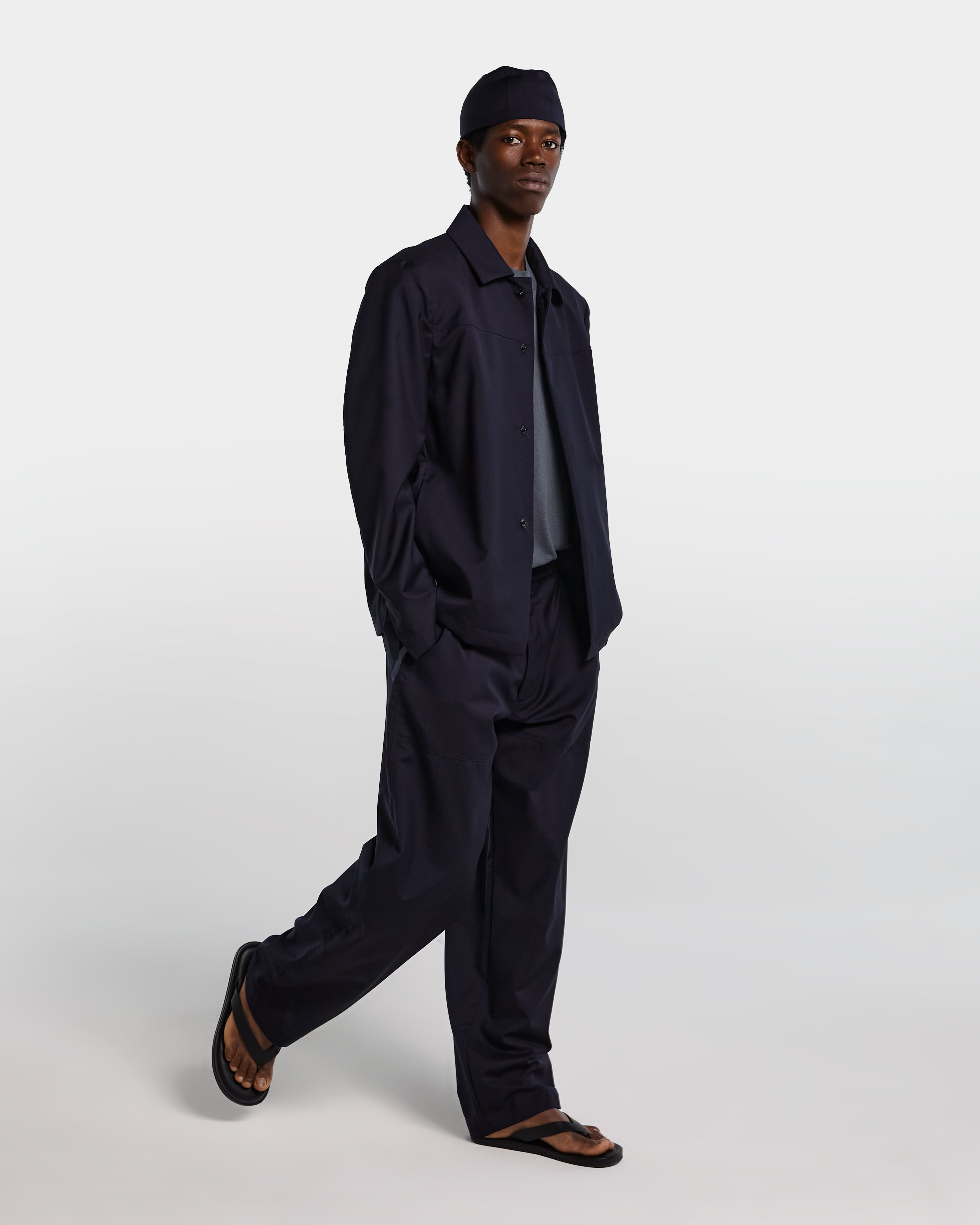Giacca in frescolana blu navy