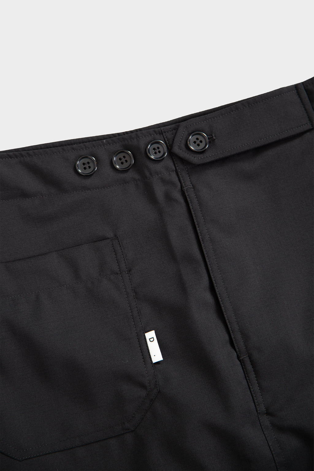 Bermuda baggy in frescolana nero