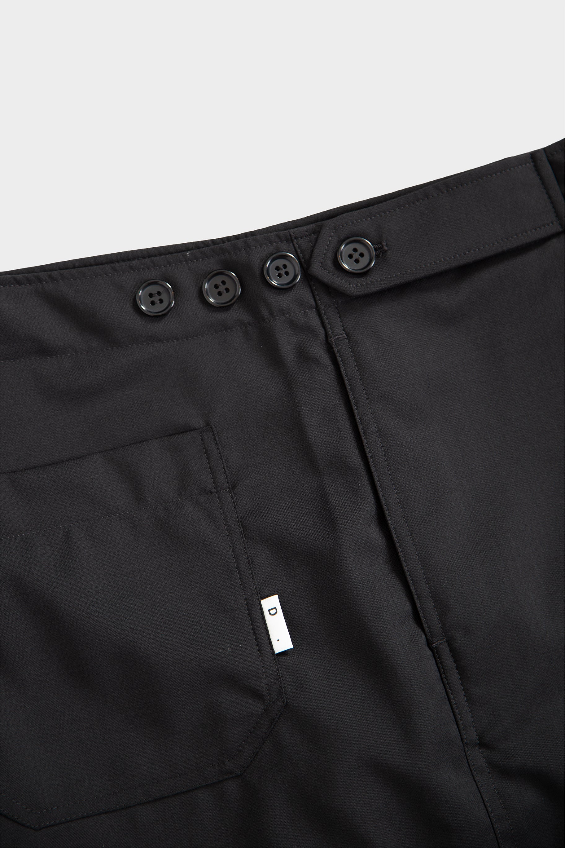 Bermuda baggy in frescolana nero