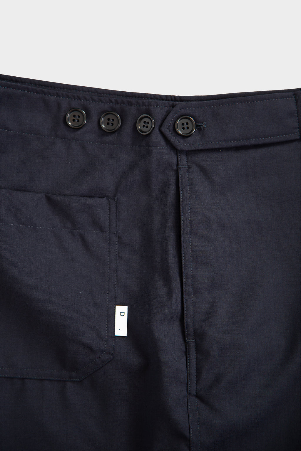 Bermuda baggy in frescolana blu navy