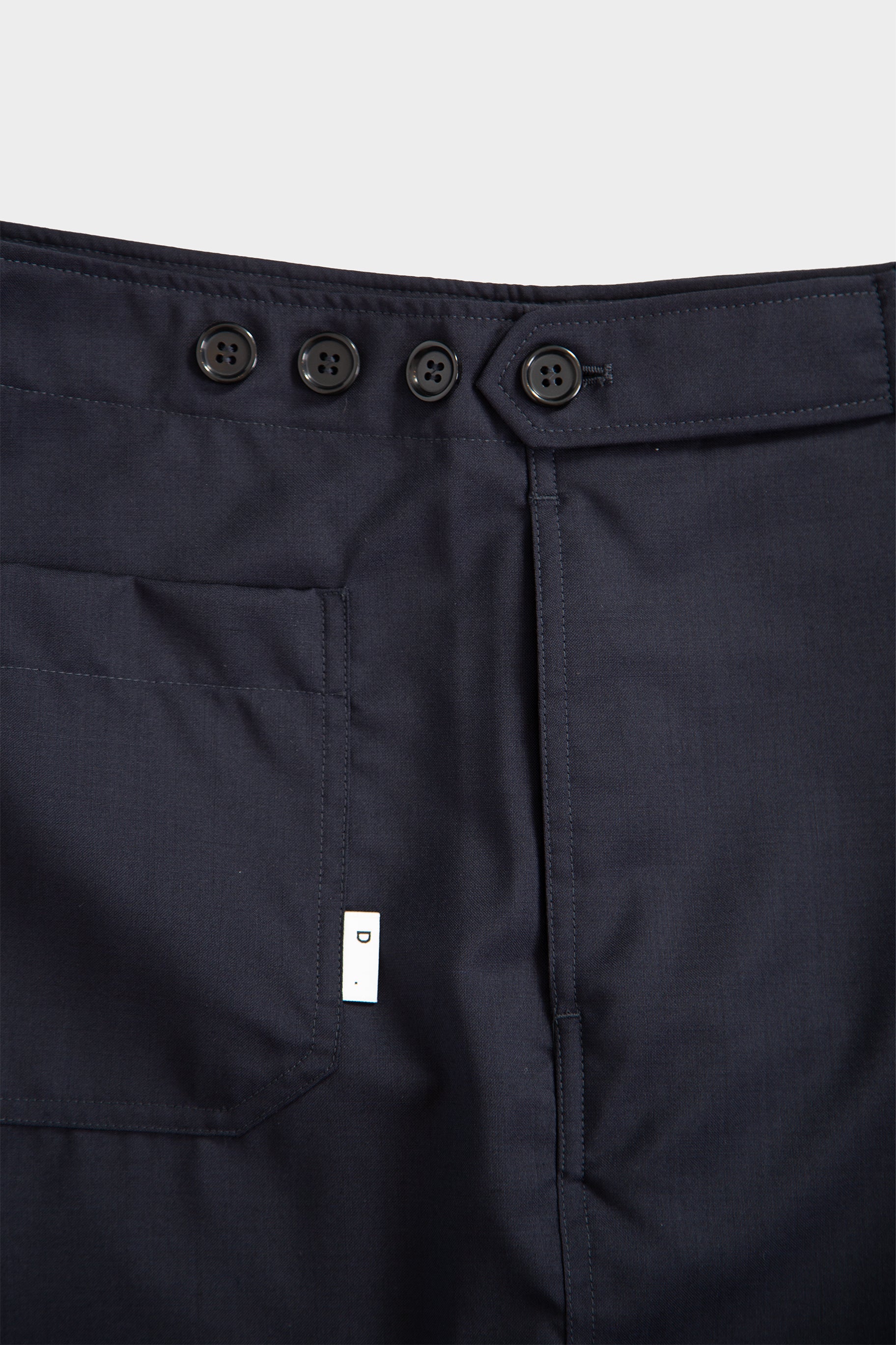 Bermuda baggy in frescolana blu navy