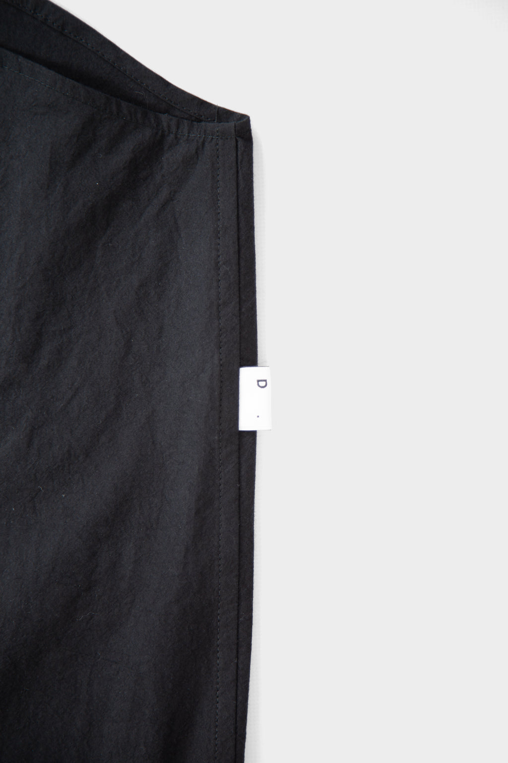Overshirt nera in popeline di cotone