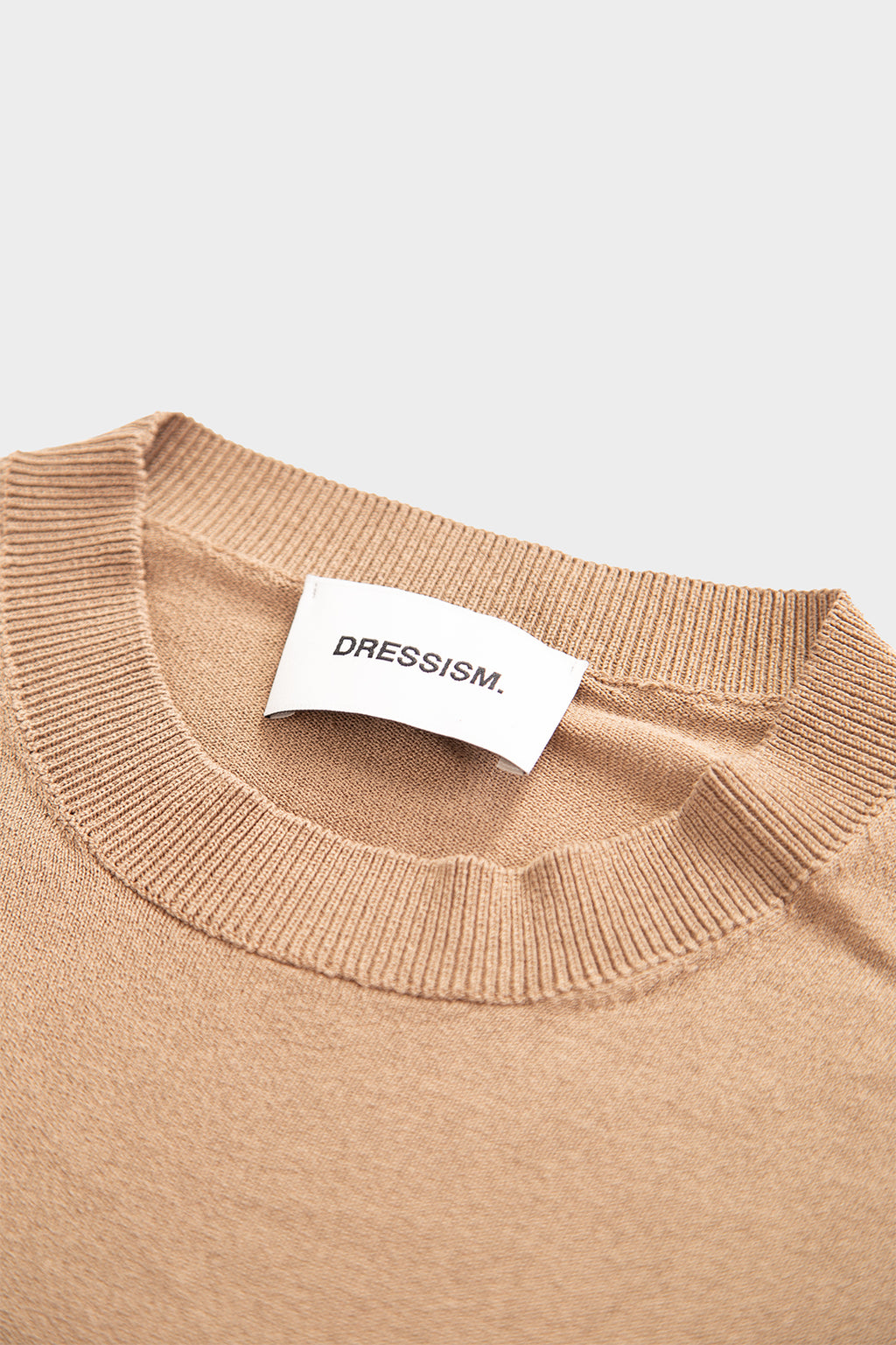 T-shirt in viscosa color cammello