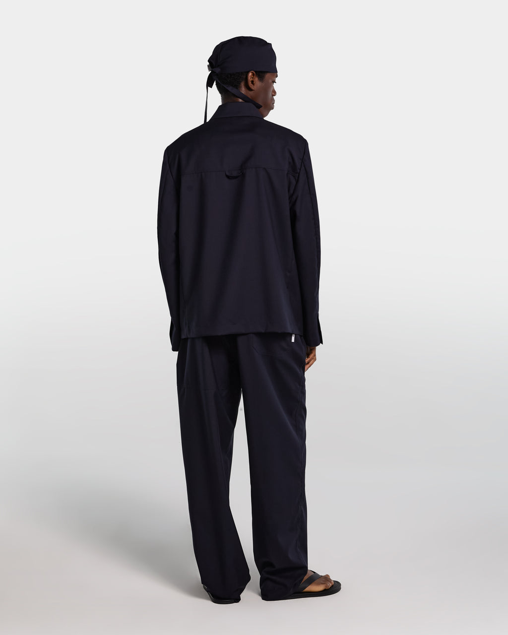 Giacca in frescolana blu navy