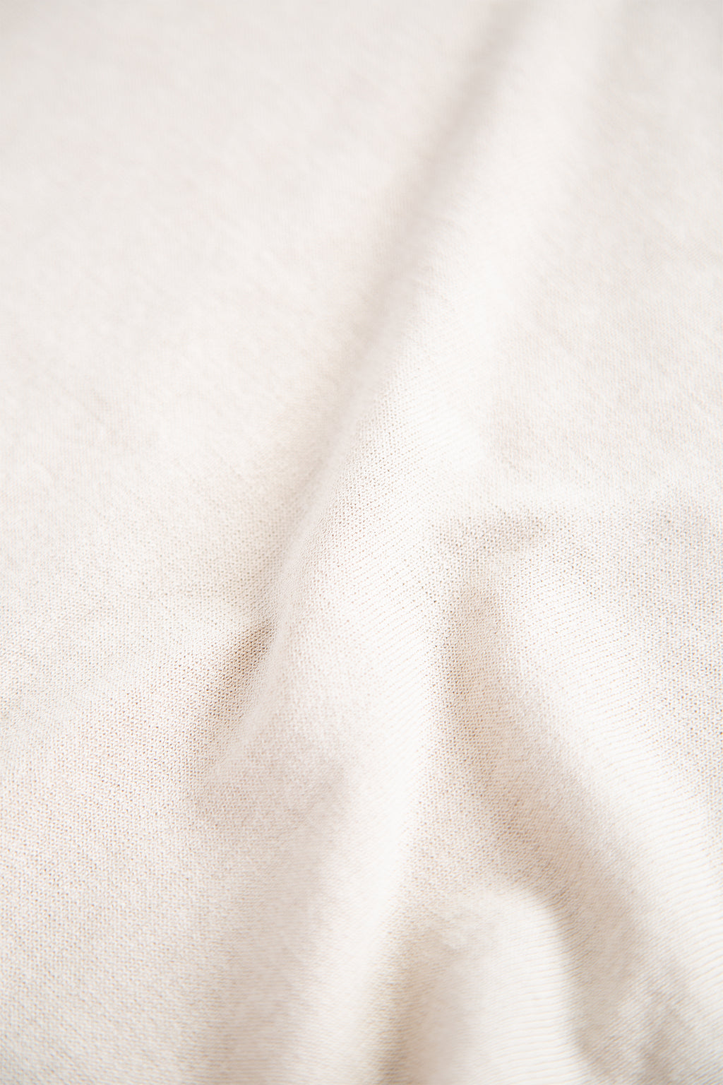 T-shirt in maglia color sabbia