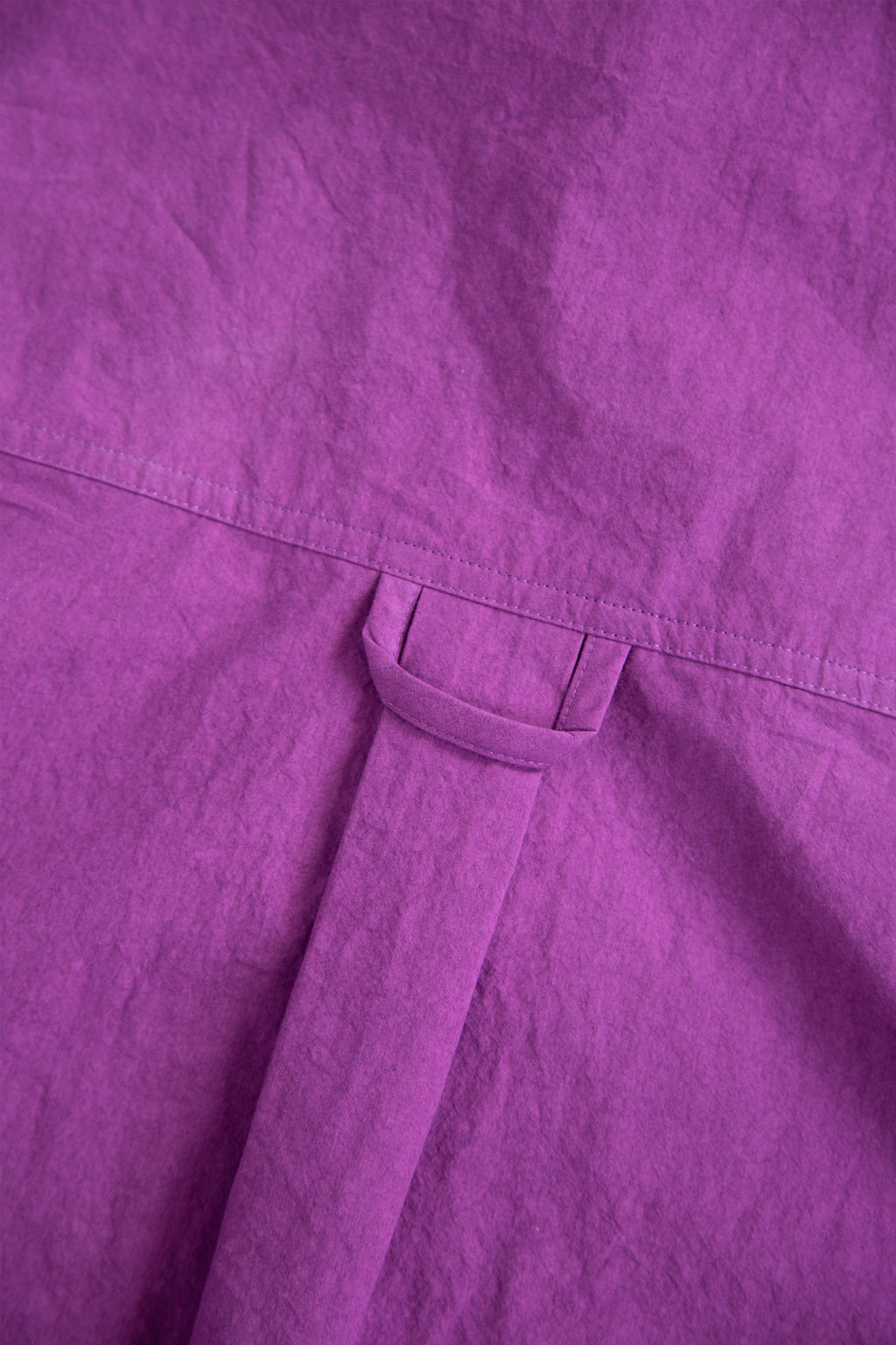Overshirt in popeline di cotone color ciclamino