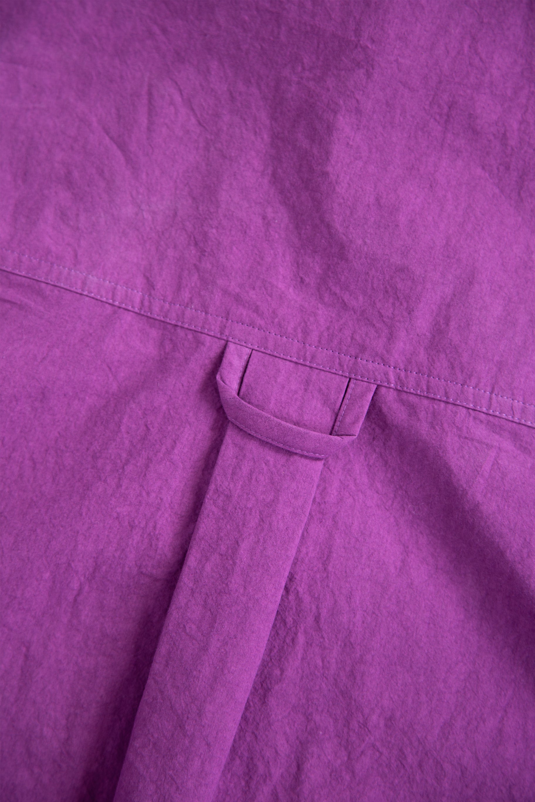 Overshirt in popeline di cotone color ciclamino