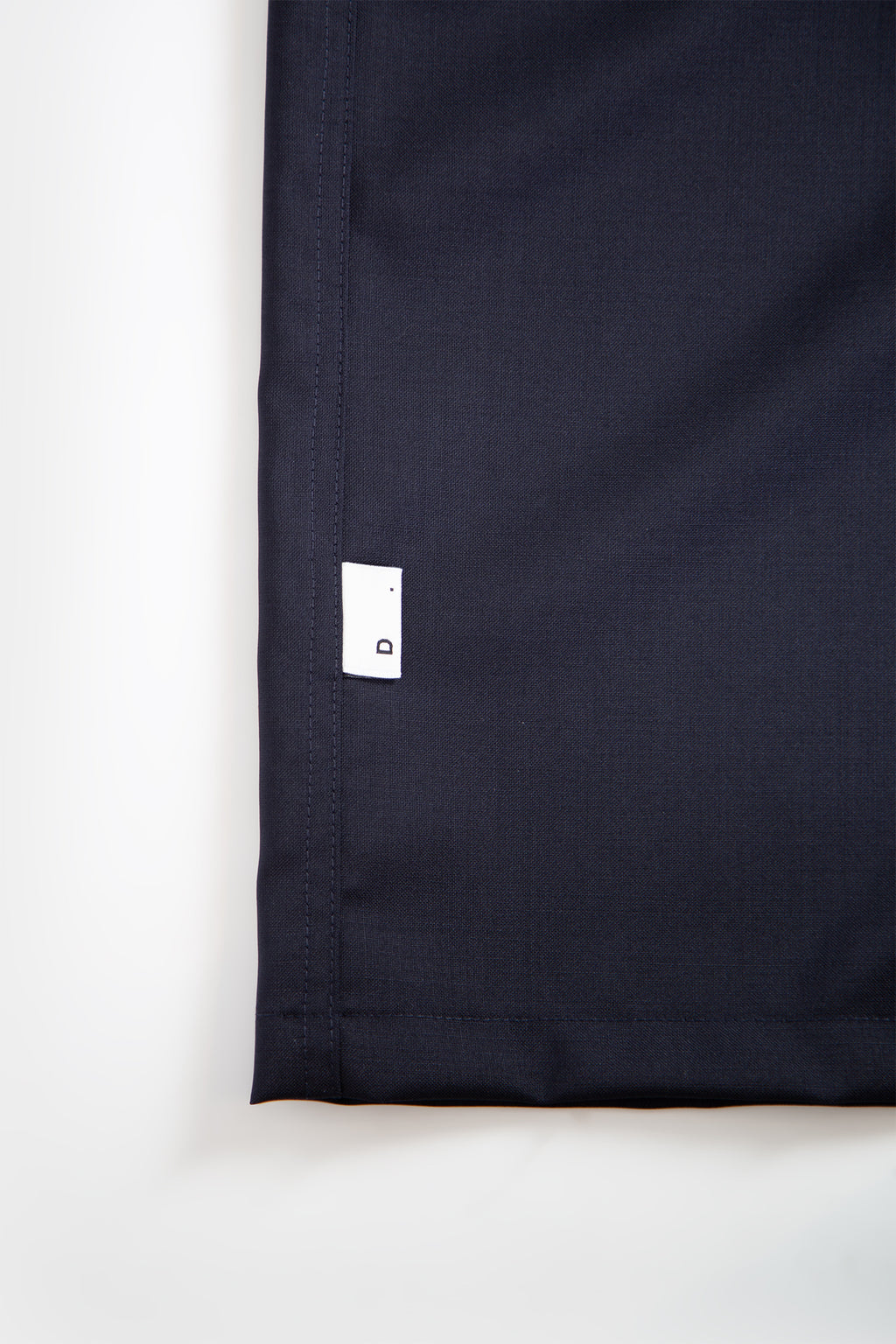 Camicia in frescolana blu navy con zip