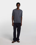 T-shirt grigia in maglia
