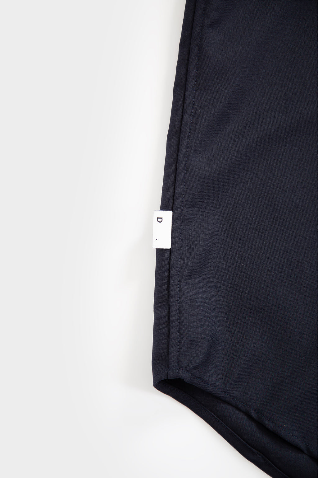 Overshirt in frescolana blu navy con maniche lunghe