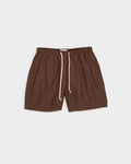 Boxer da mare in nylon marrone