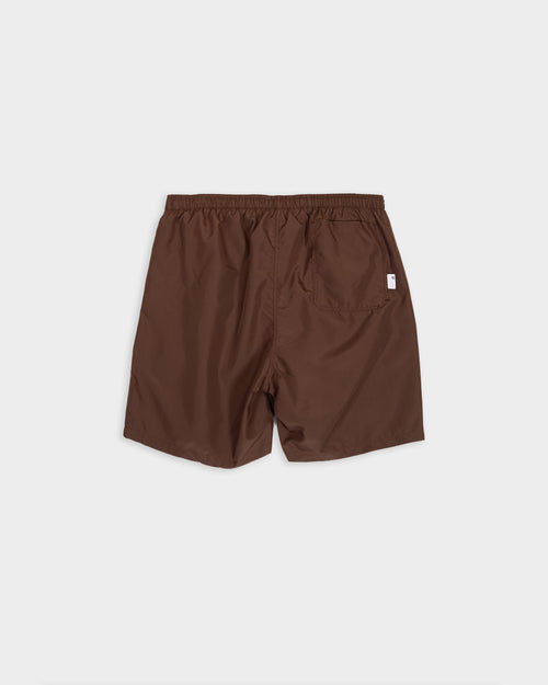 Boxer da mare in nylon marrone