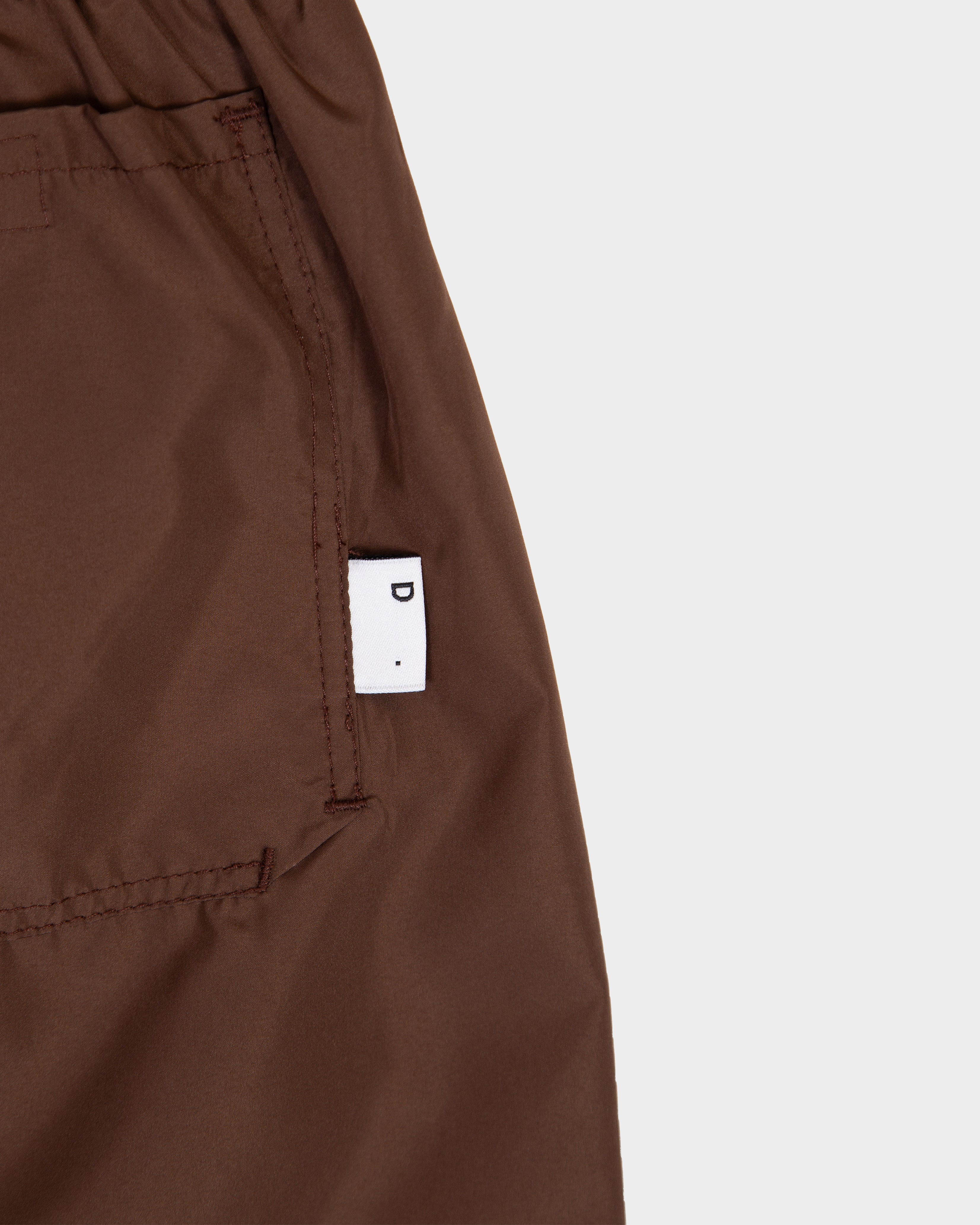 Boxer da mare in nylon marrone