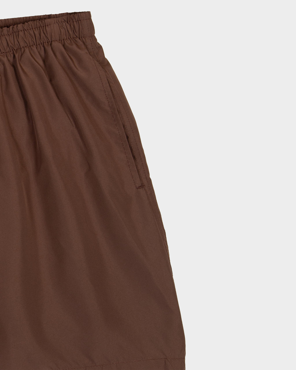Boxer da mare in nylon marrone