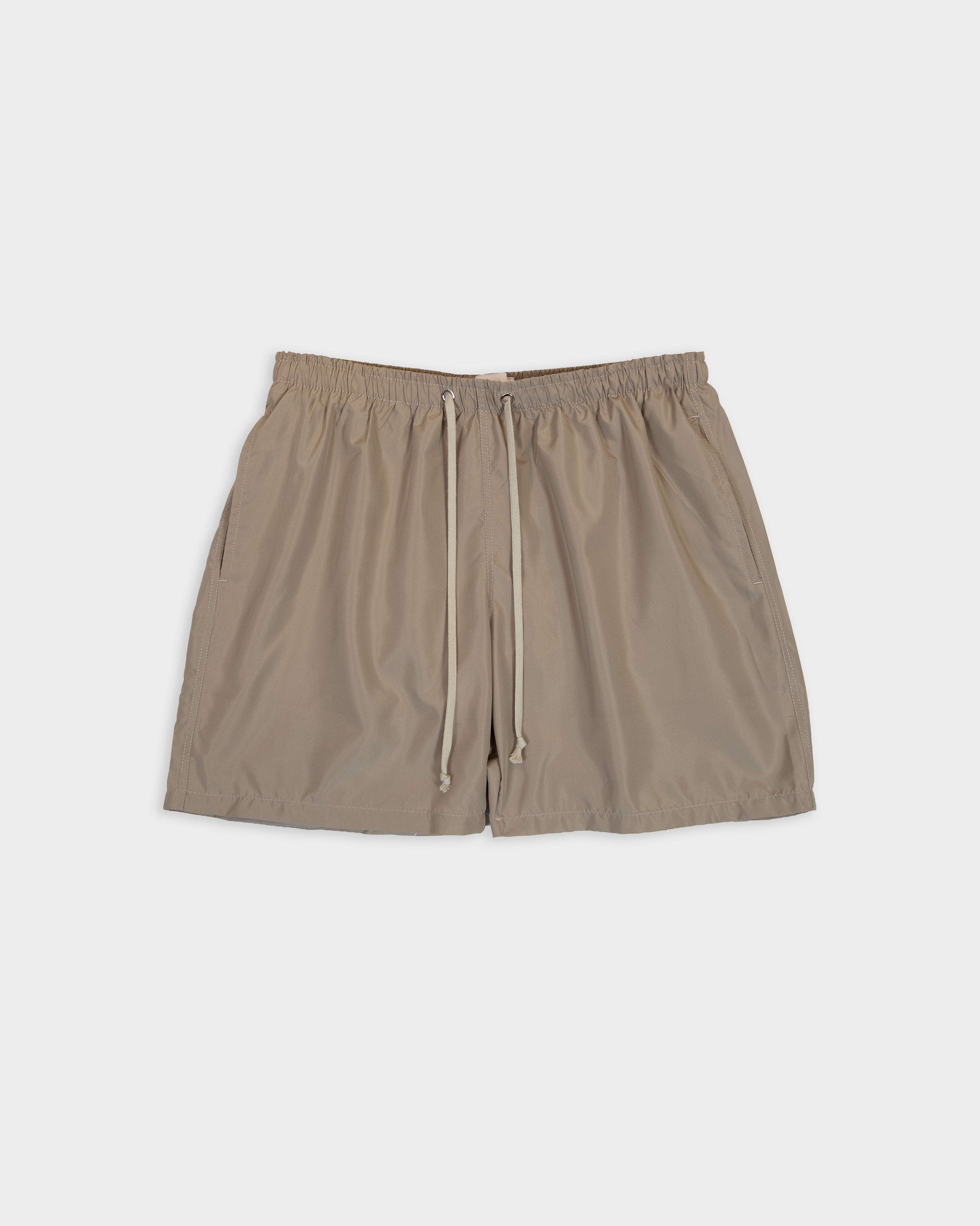 Boxer da mare in nylon beige
