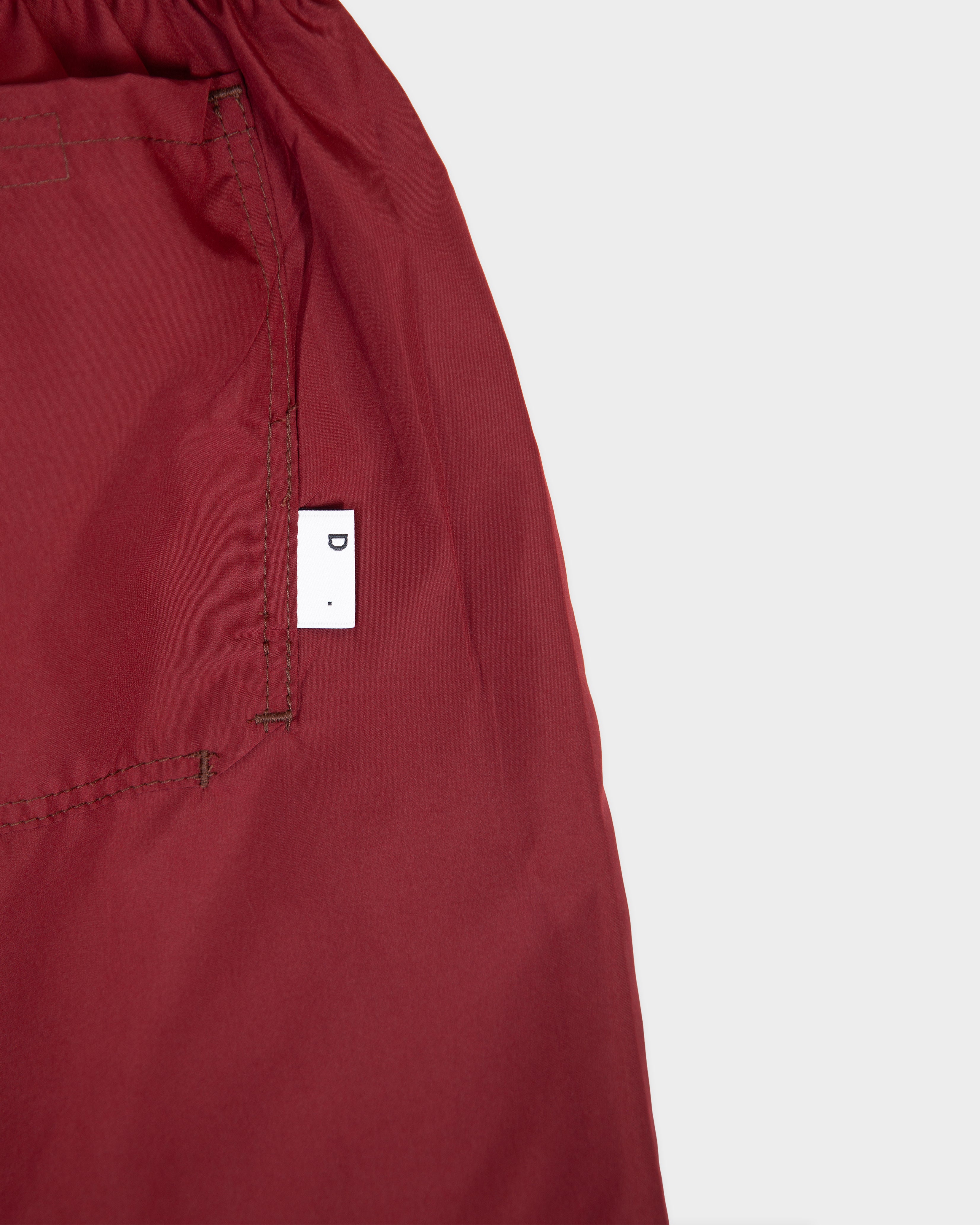 Boxer da mare in nylon bordeaux
