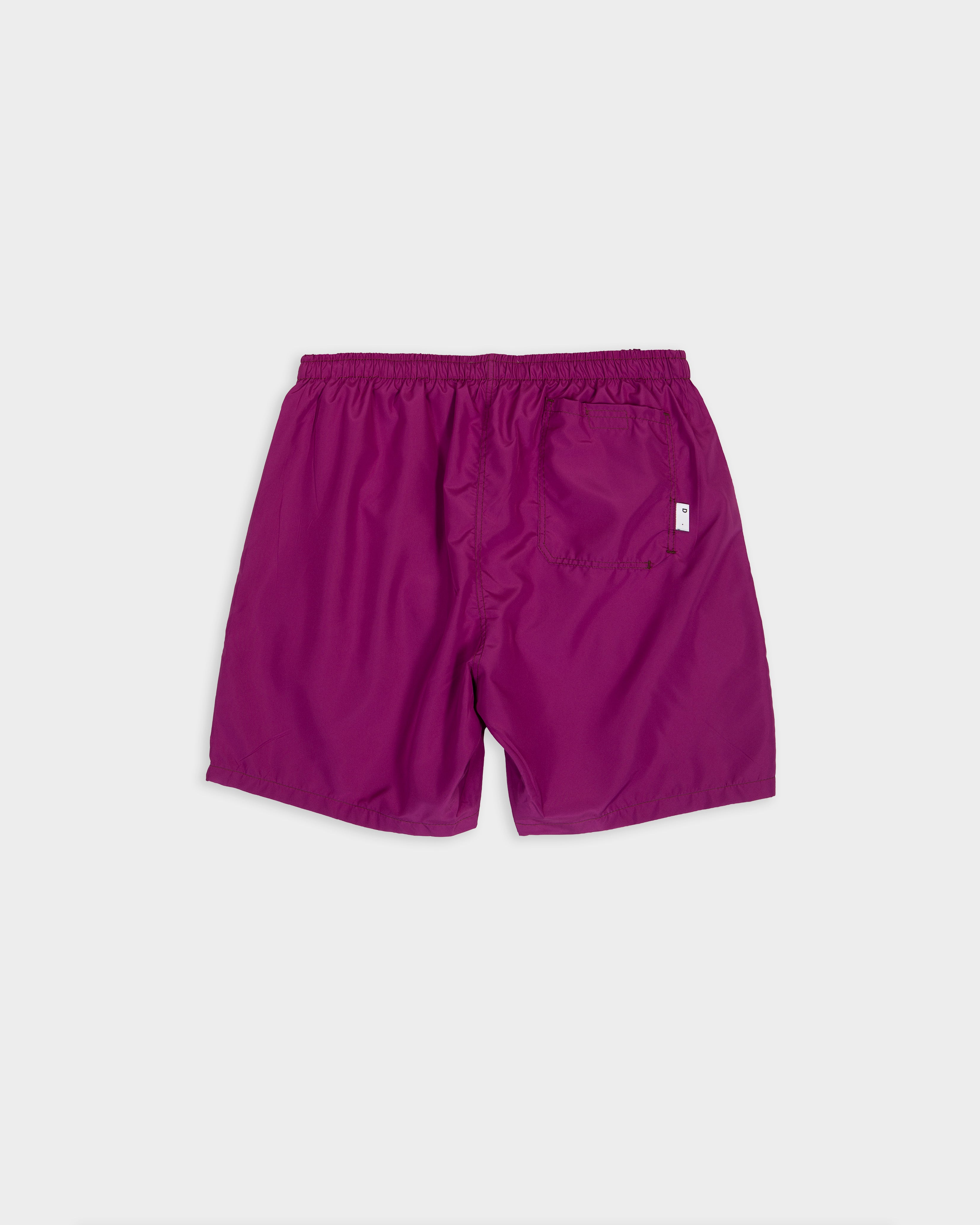 Boxer da mare in nylon color ciclamino