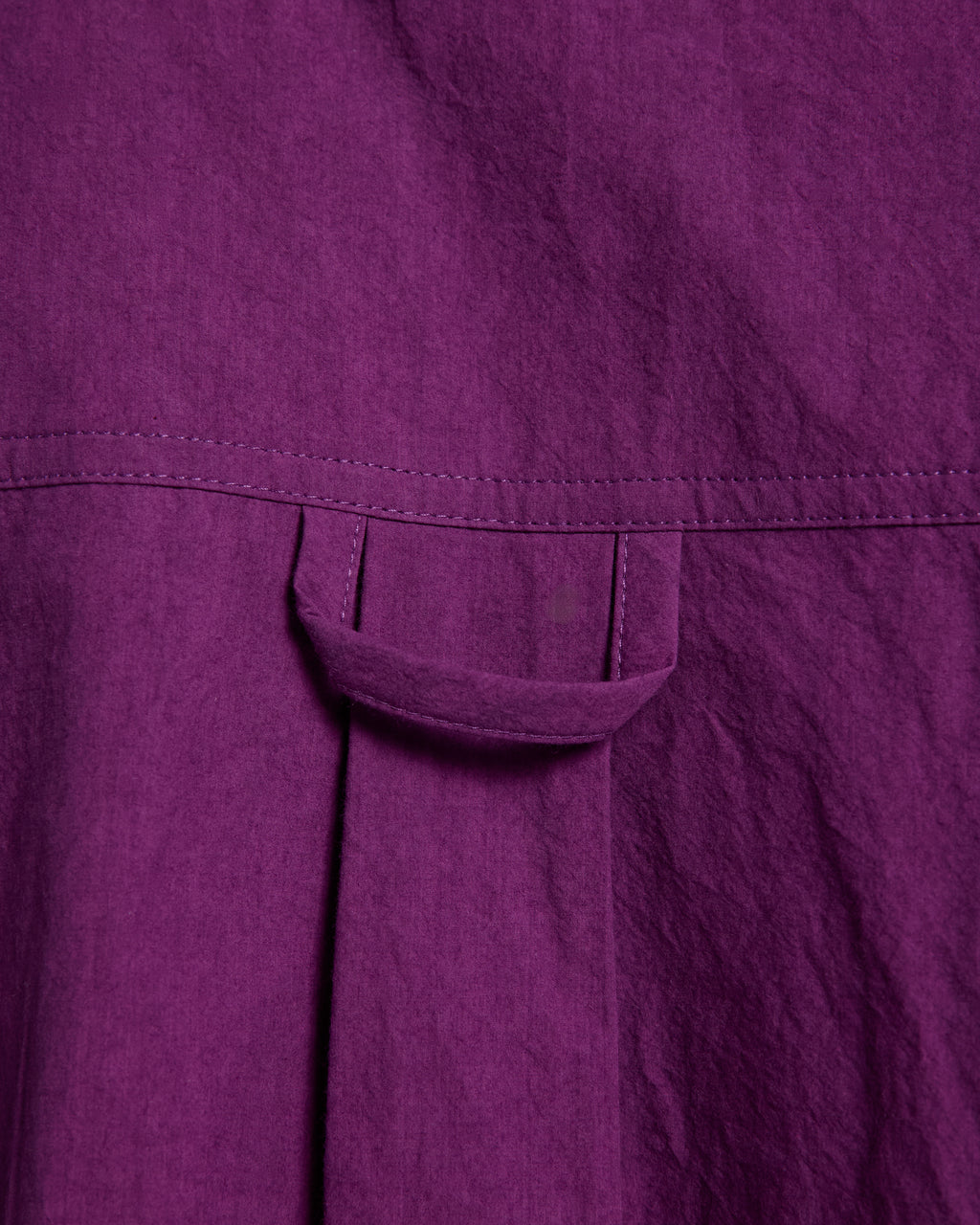 Overshirt in popeline di cotone color ciclamino
