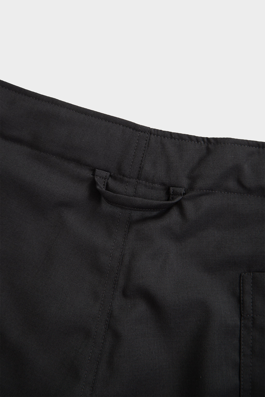 Bermuda baggy in frescolana nero