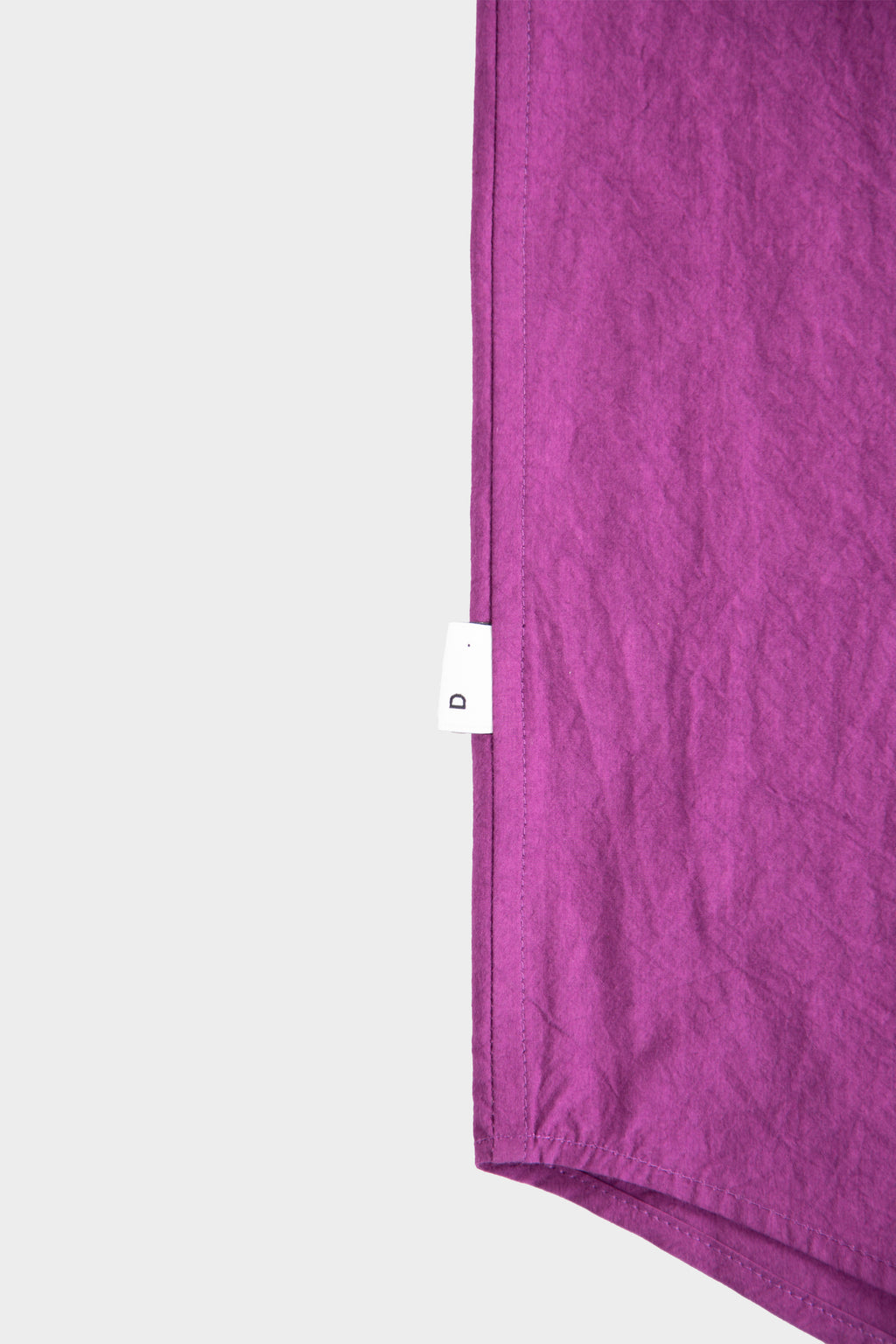 Overshirt in popeline di cotone color ciclamino