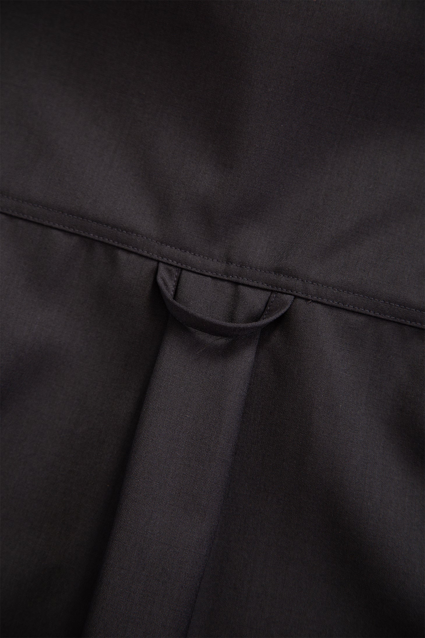 Overshirt in frescolana blu navy con maniche lunghe