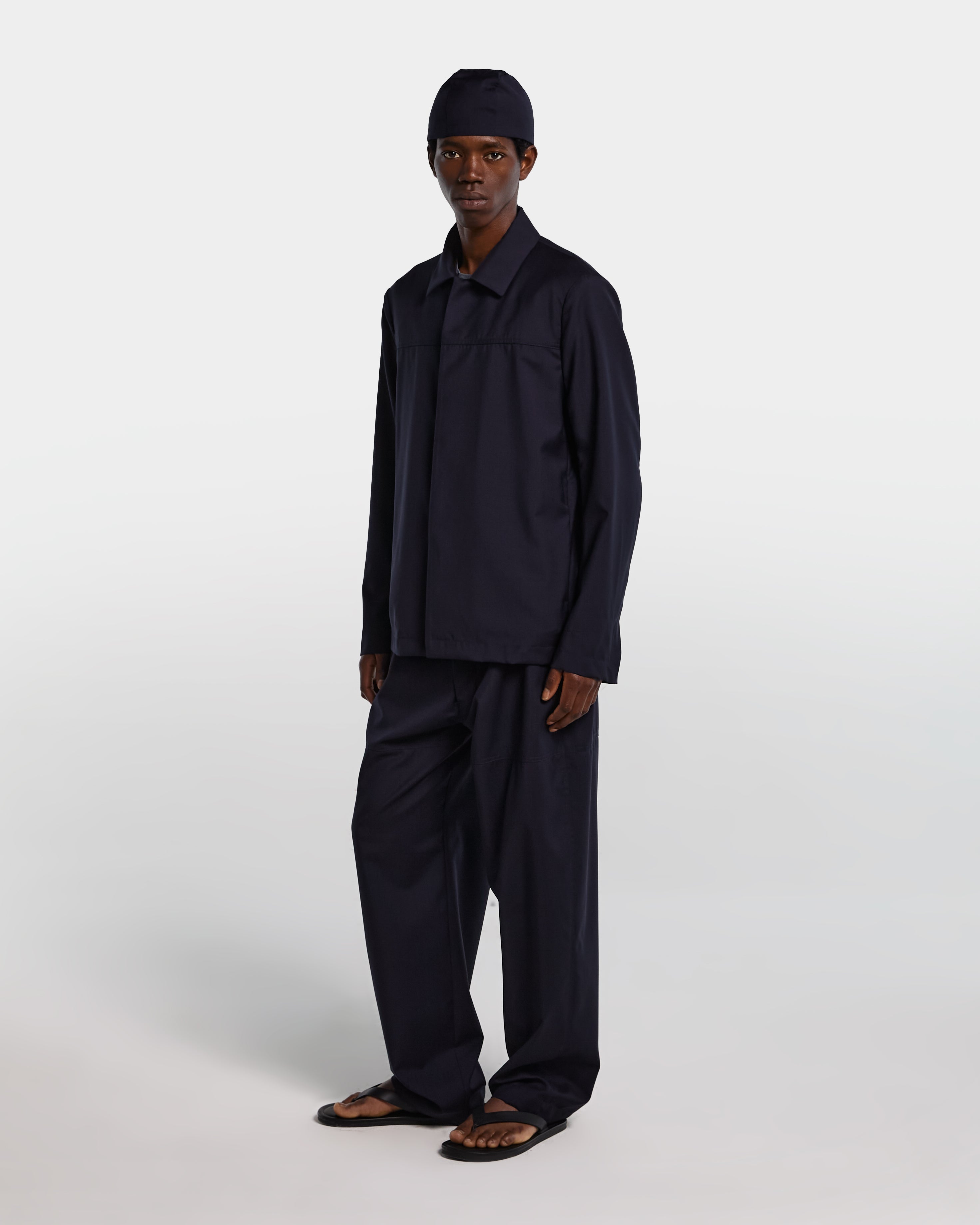 Giacca in frescolana blu navy