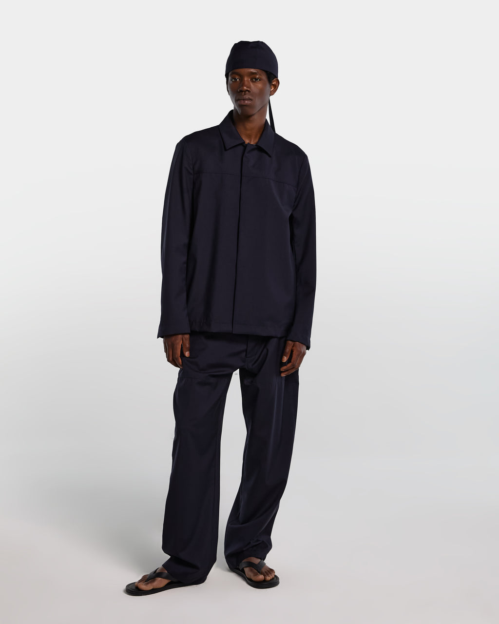 Giacca in frescolana blu navy