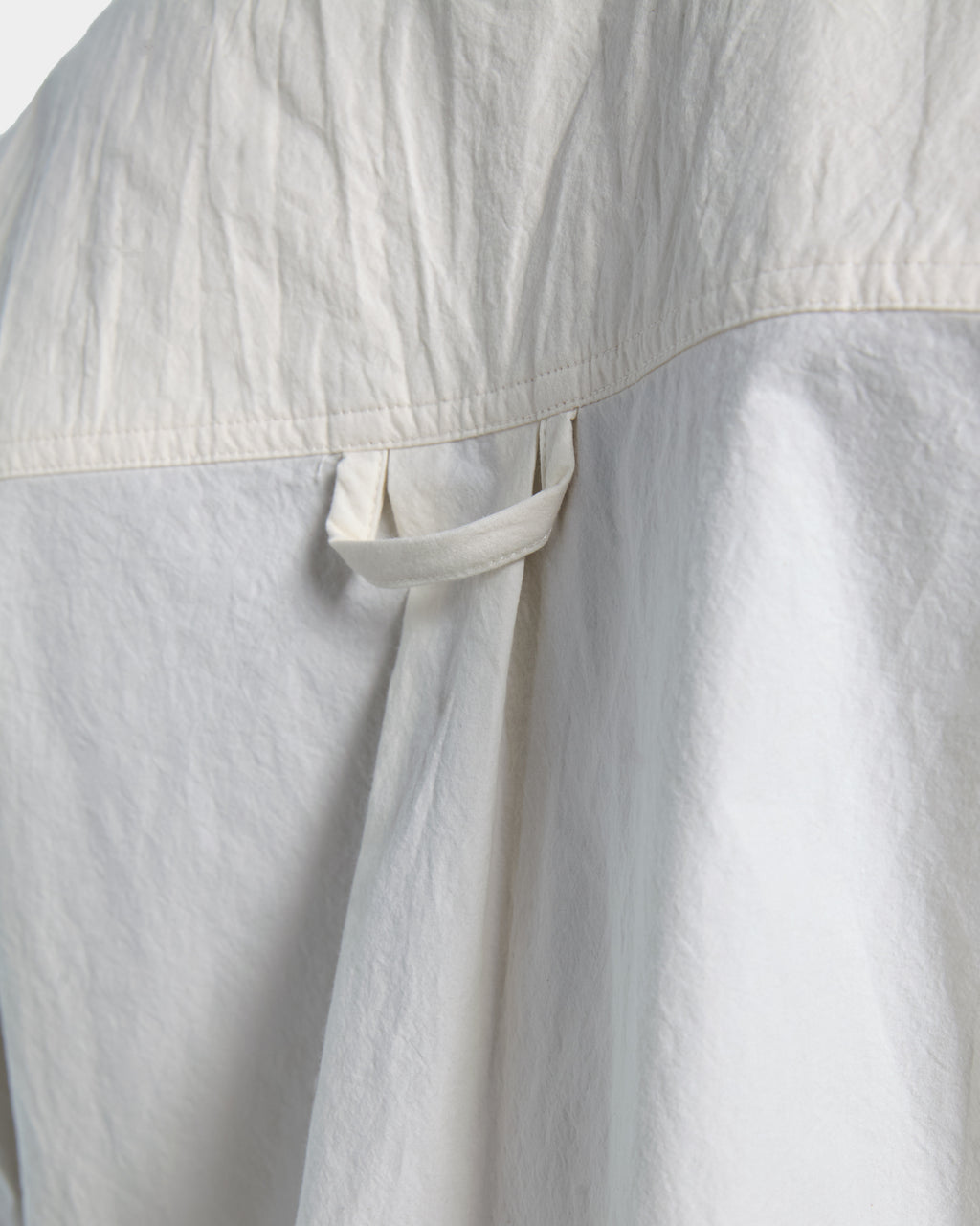 CHEST CUT OVERSHIRT-Panna
