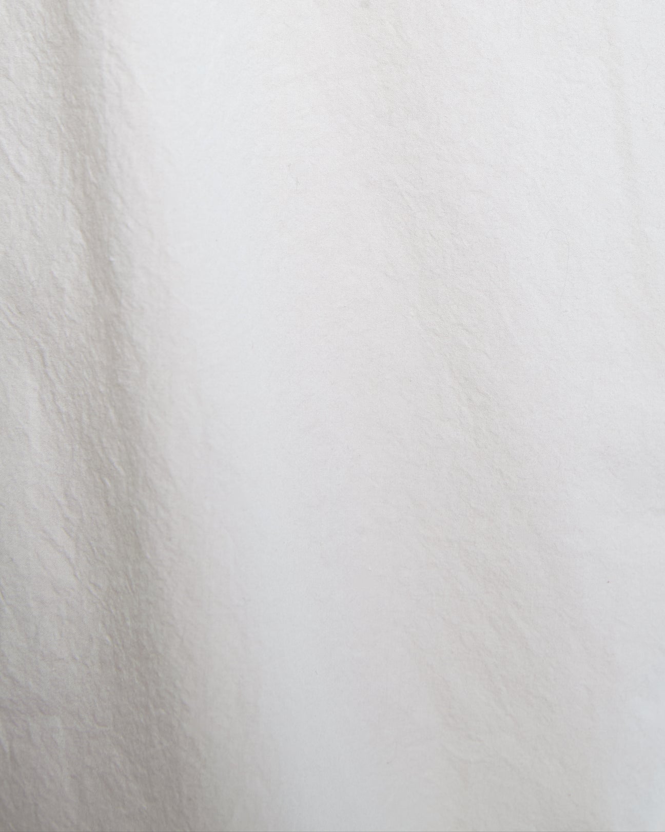 Camicia in popeline panna con zip e maniche corte