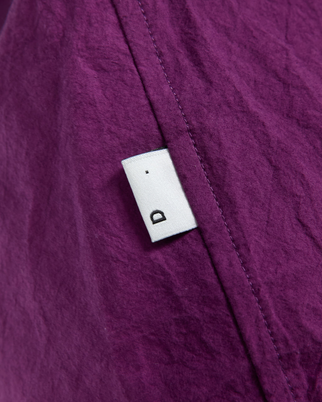 Overshirt in popeline di cotone color ciclamino