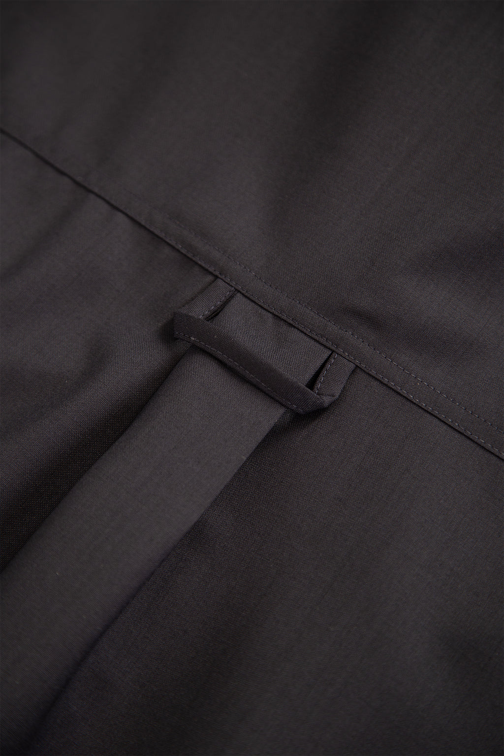 Camicia in frescolana blu navy con zip