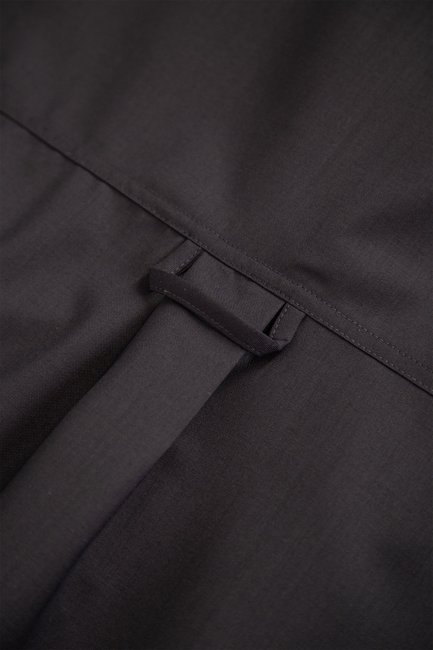 Camicia in frescolana blu navy con zip